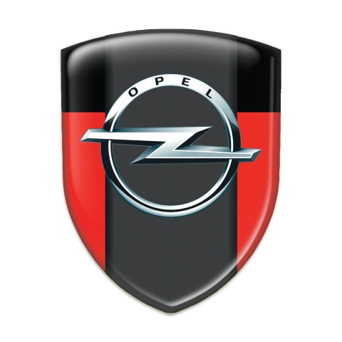 Opel Resin Sticker Red Black Edition 