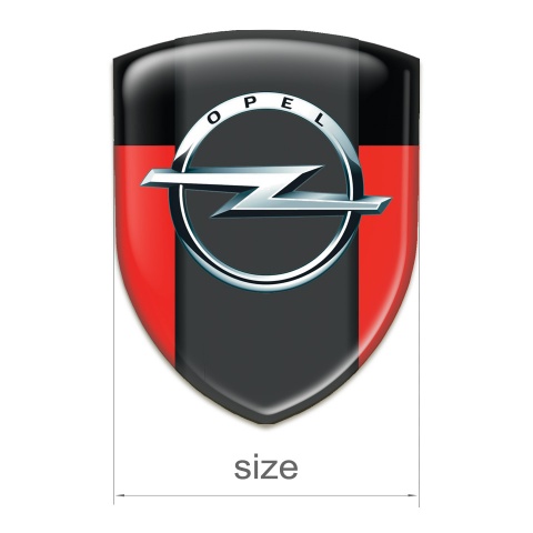 Opel Resin Sticker Red Black Edition 
