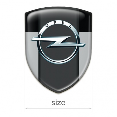 Opel Car Accessories Badge Grey Black edition 