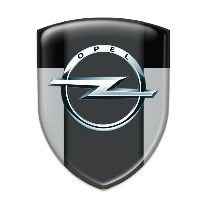 Opel Car Accessories Badge Grey Black edition 