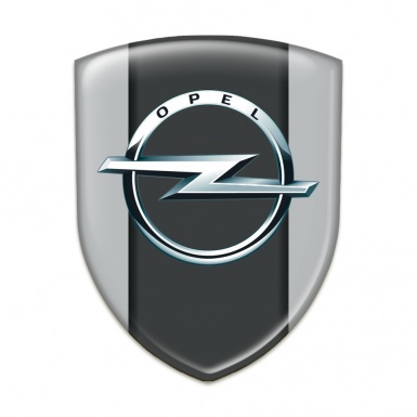 Opel Silicone Car Decal Badge Grey Edition 