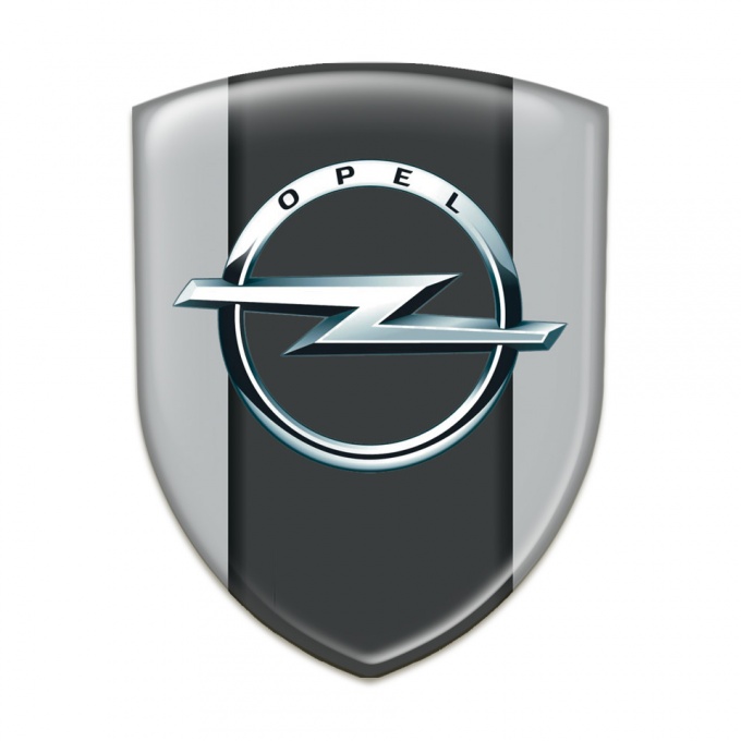 Opel Silicone Car Decal Badge Grey Edition 