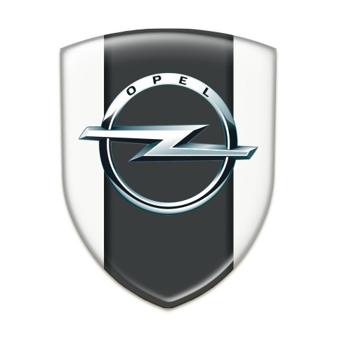 Opel Emblem Badge Logo White Edition 