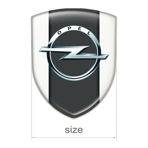 Opel Emblem Badge Logo White Edition 