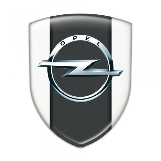 Opel Emblem Badge Logo White Edition 