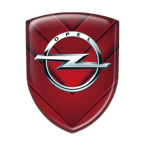 Opel Self Adhesive Emblem Logo Red V Shape Elements Edition 