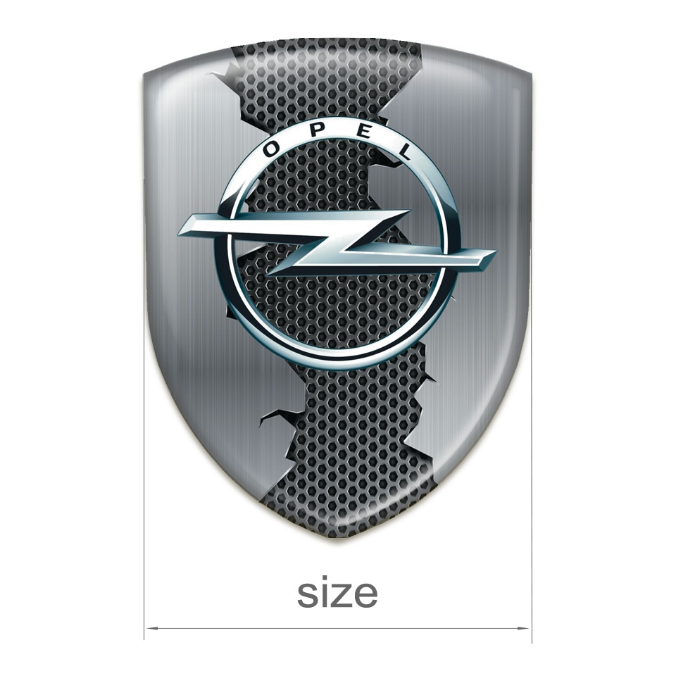 Opel Resin Sticker Torn Metal Edition | Domed Emblems | Stickers | X ...