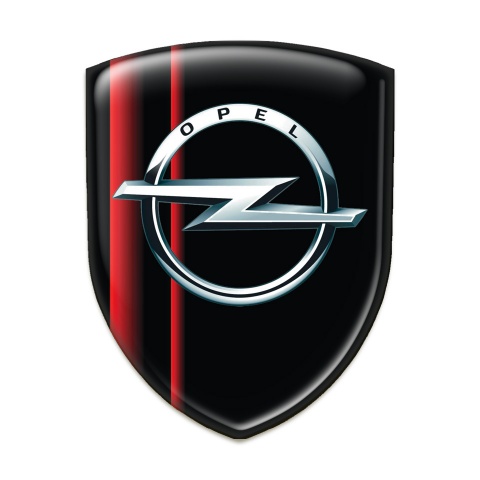 Opel Emblem Exterior Black Red Plates edition 