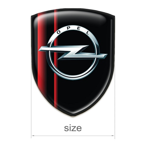 Opel Emblem Exterior Black Red Plates edition 