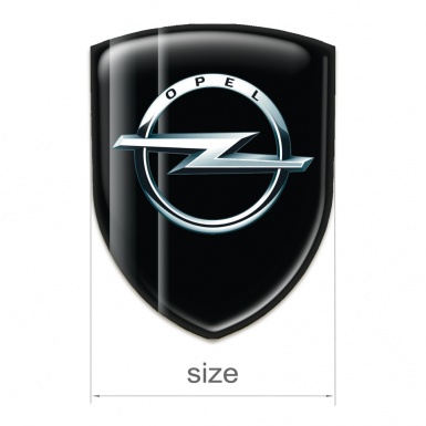Opel Tuning Badge Black Grey Plates edition 