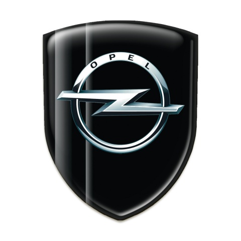Opel Tuning Badge Black Grey Plates edition 