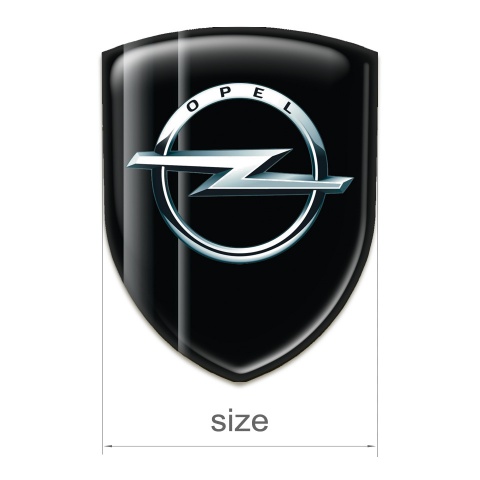 Opel Tuning Badge Black Grey Plates edition 