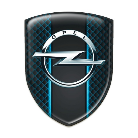 Opel Silicone Car Decal Badge Neon Grid effect