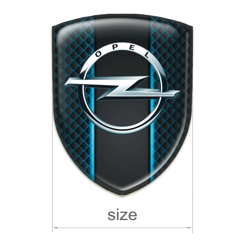 Opel Silicone Car Decal Badge Neon Grid effect