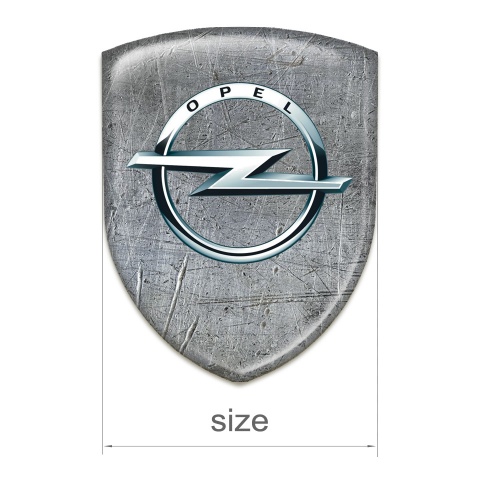 Opel 3D Gel Emblem Stone Effect Design