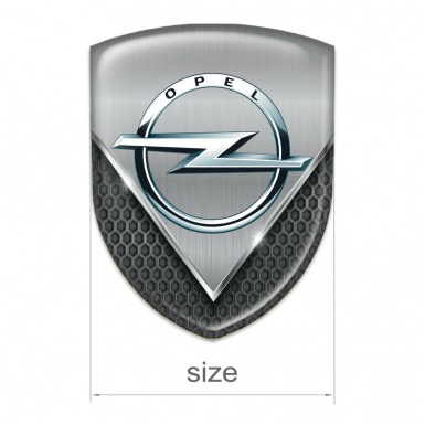 Opel Emblem Interior Dark Mesh with Aluminium Sheet Design