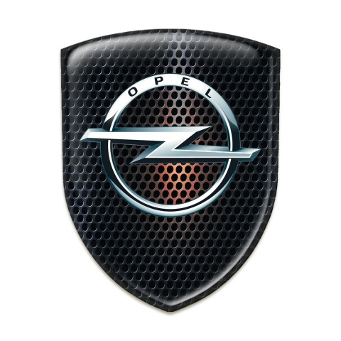 Opel Car Accessories Badge Perforated base with Orange Shadow Edition 