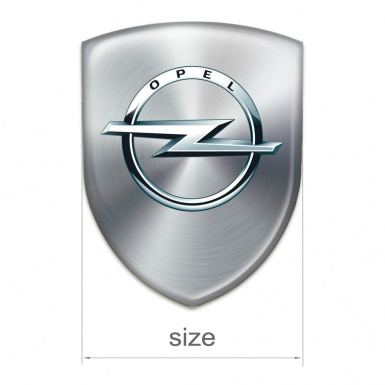 Opel Self Adhesive Car logo Emblem Silver Edition 