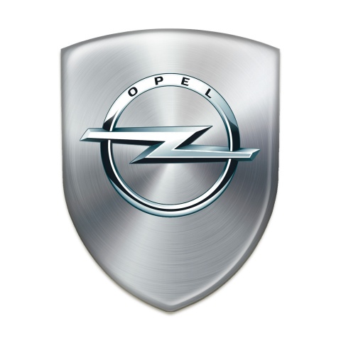 Opel Self Adhesive Car logo Emblem Silver Edition 