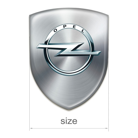 Opel Self Adhesive Car logo Emblem Silver Edition 