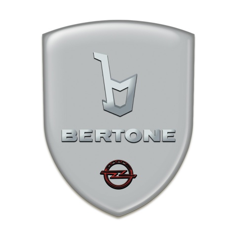 Opel Silicone Car Decal Badge Grey base Bertone Edition 