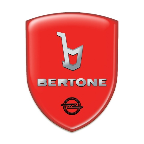 Opel Silicone Car Decal Badge Red Base Bertone Edition 