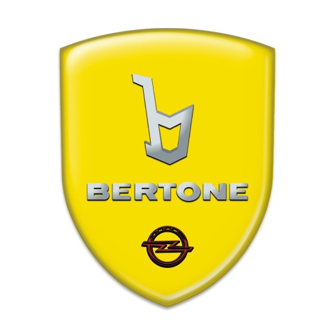 Opel Silicone Badge Yellow Base Bertone edition 