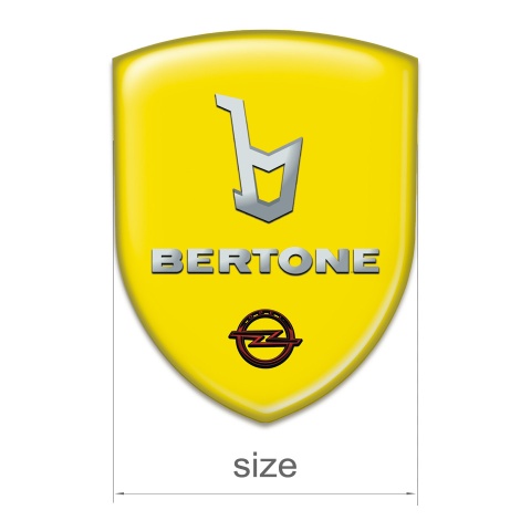 Opel Silicone Badge Yellow Base Bertone edition 