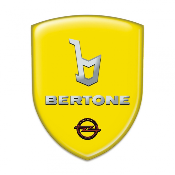 Opel Silicone Badge Yellow Base Bertone edition 