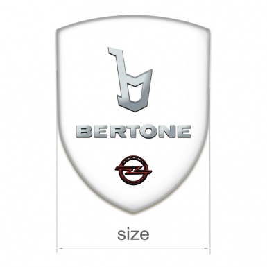 Opel Auto Emblem White Base Bertone Edition 