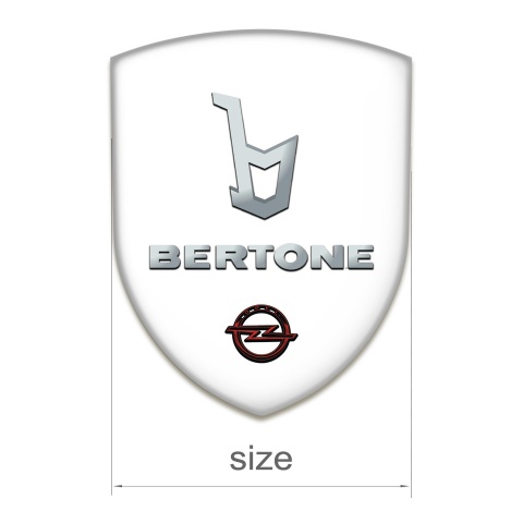 Opel Auto Emblem White Base Bertone Edition 