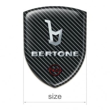 Opel Bertone Tuning Emblem Black Carbon Design 