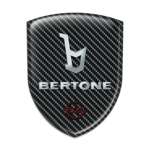 Opel Bertone Tuning Emblem Black Carbon Design 
