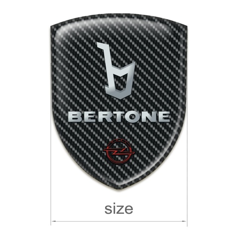 Opel Bertone Tuning Emblem Black Carbon Design 