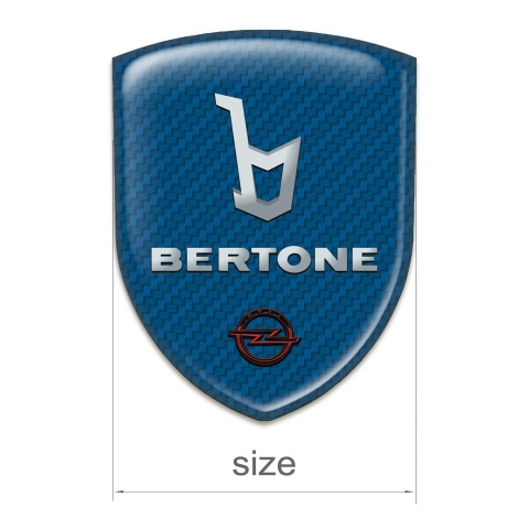 Opel Bertone Tuning Emblem Navy Blue Carbon Design 