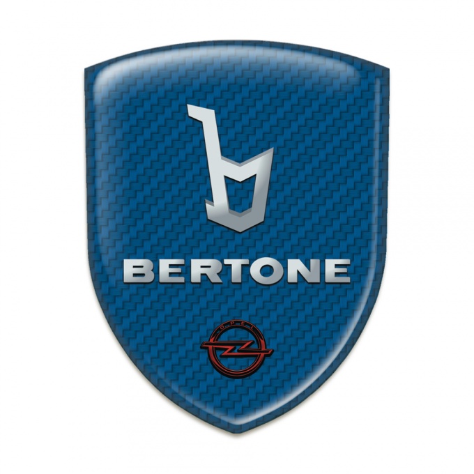 Opel Bertone Tuning Emblem Navy Blue Carbon Design 