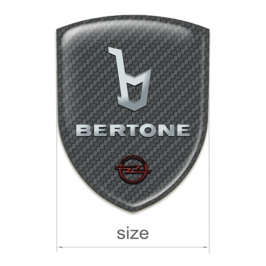 Opel Bertone Self Adhesive Emblem Logo Carbon Version 
