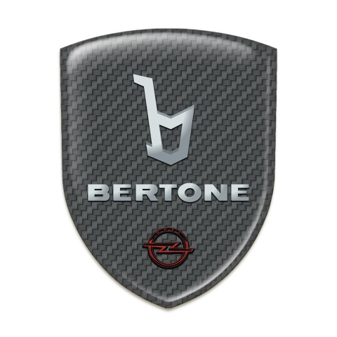 Opel Bertone Self Adhesive Emblem Logo Carbon Version 