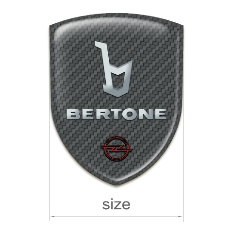 Opel Bertone Self Adhesive Emblem Logo Carbon Version 