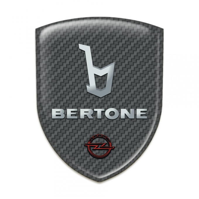 Opel Bertone Self Adhesive Emblem Logo Carbon Version 