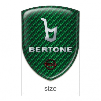 Opel Bertone Resin Sticker Green Carbon version 