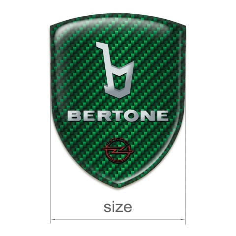 Opel Bertone Resin Sticker Green Carbon version 