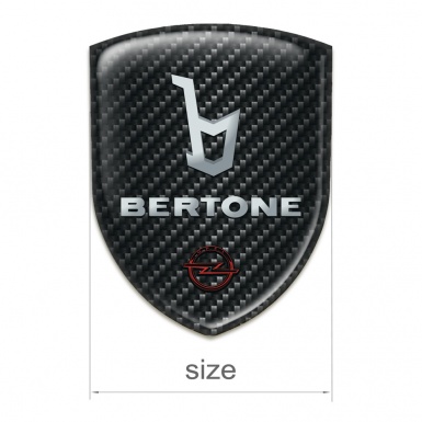 Opel Bertone 3D Gel Emblem Dark Carbon Version 