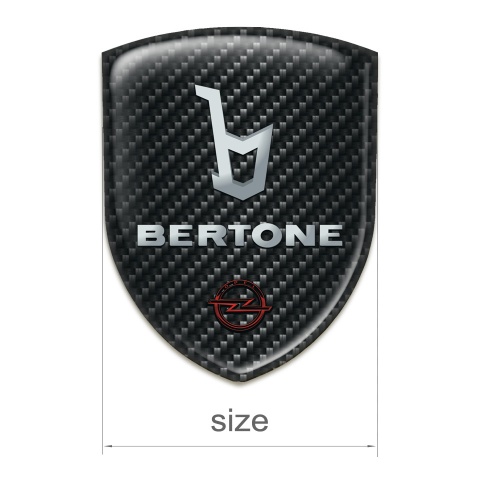 Opel Bertone 3D Gel Emblem Dark Carbon Version 