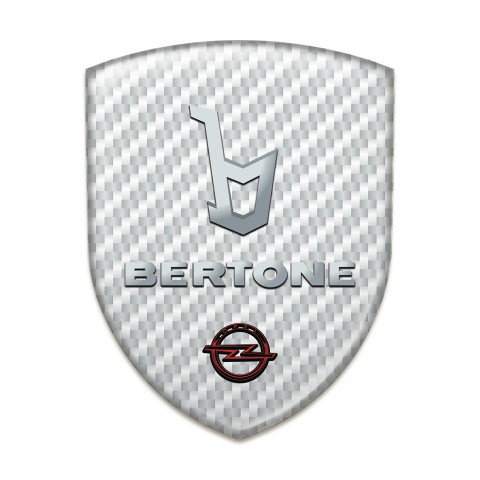 Opel Bertone Tuning Badge White Carbon Version 