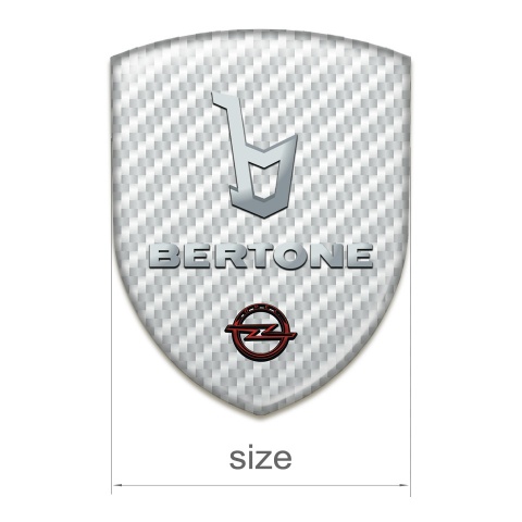 Opel Bertone Tuning Badge White Carbon Version 