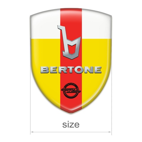 Opel Bertone Emblem Exterior yellow White with Red Ribbon Version