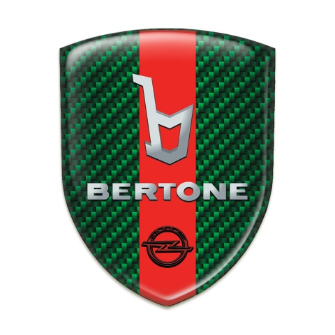 Opel Silicone Badge Green Carbon base Bertone Style 
