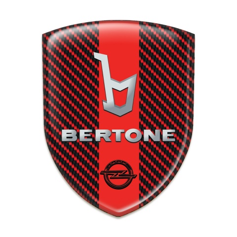 Opel Silicone Shield Red Carbon Background Bertone Style 