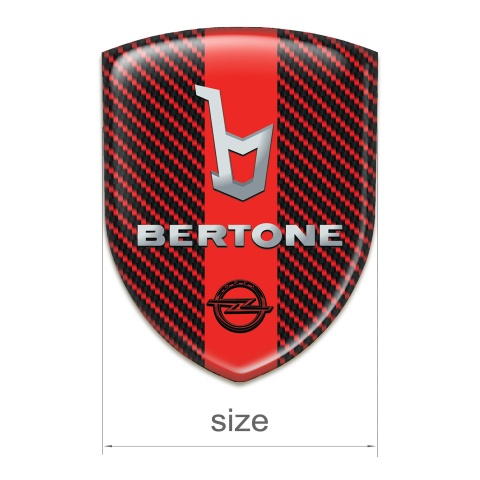 Opel Silicone Shield Red Carbon Background Bertone Style 